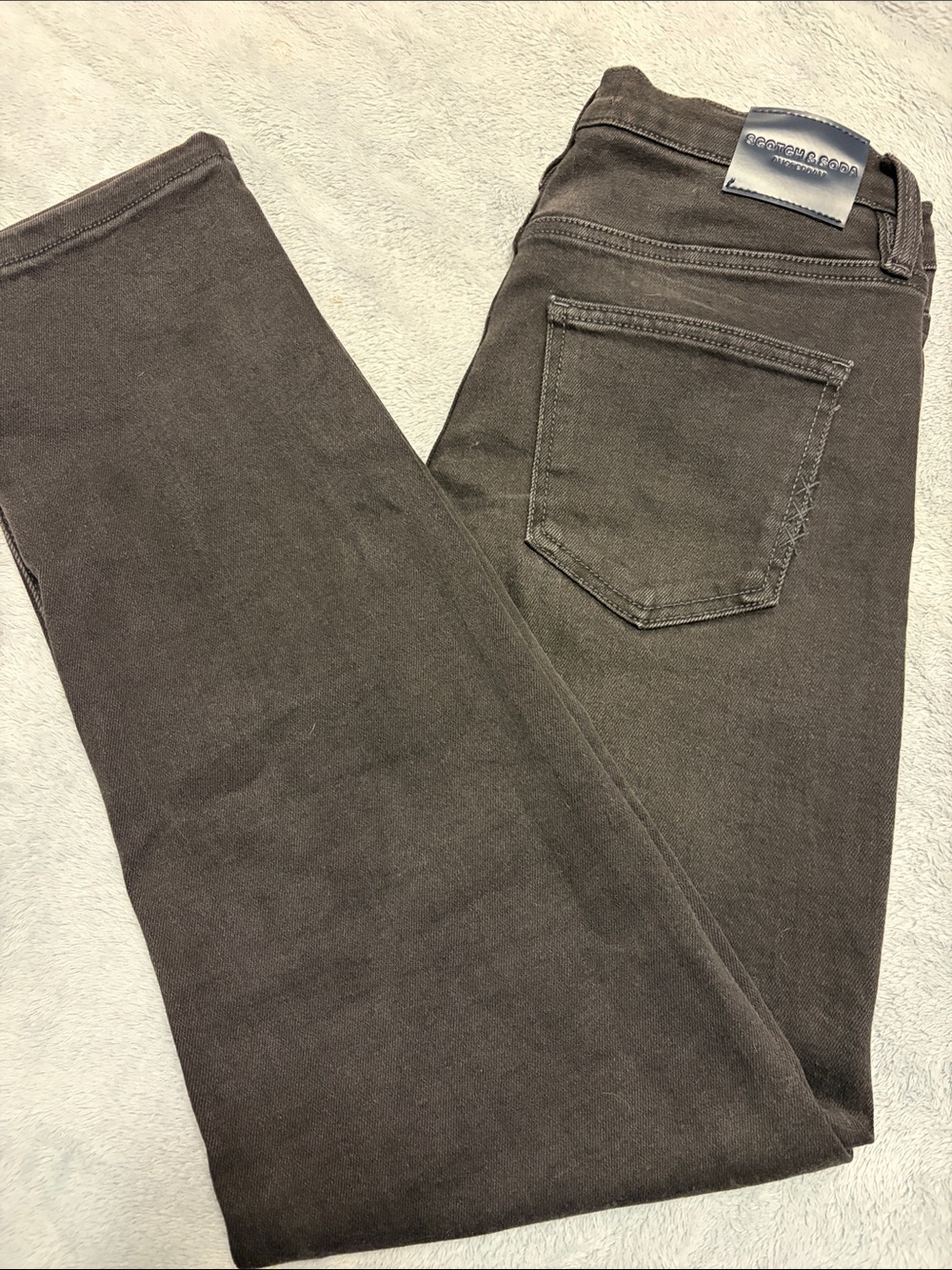 Scotch and Soda Women’s Straight Leg Washed Black Jeans